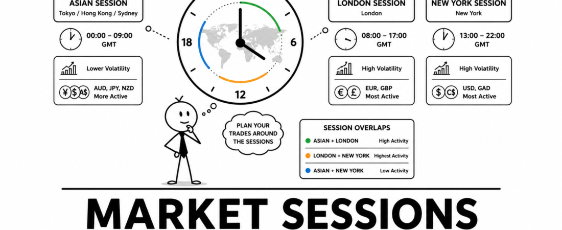 Asian Session vs London Session vs New York Session | Forex Market में कौन-सा Session सबसे महत्वपूर्ण है?