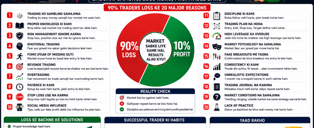 90% Traders Loss Kyu Karte Hain? Complete Beginner Guide 2026
