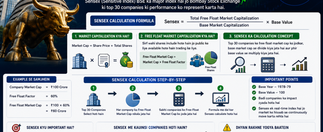 Sensex Kaise Calculate Hota Hai? Complete Beginner Guide 2026