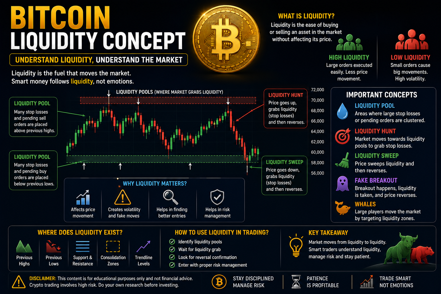 Bitcoin Liquidity Concept – Complete Beginner Guide 2026