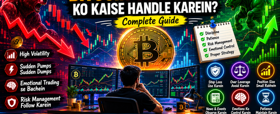 Bitcoin Volatility Ko Kaise Handle Karein? Complete Beginner Guide 2026