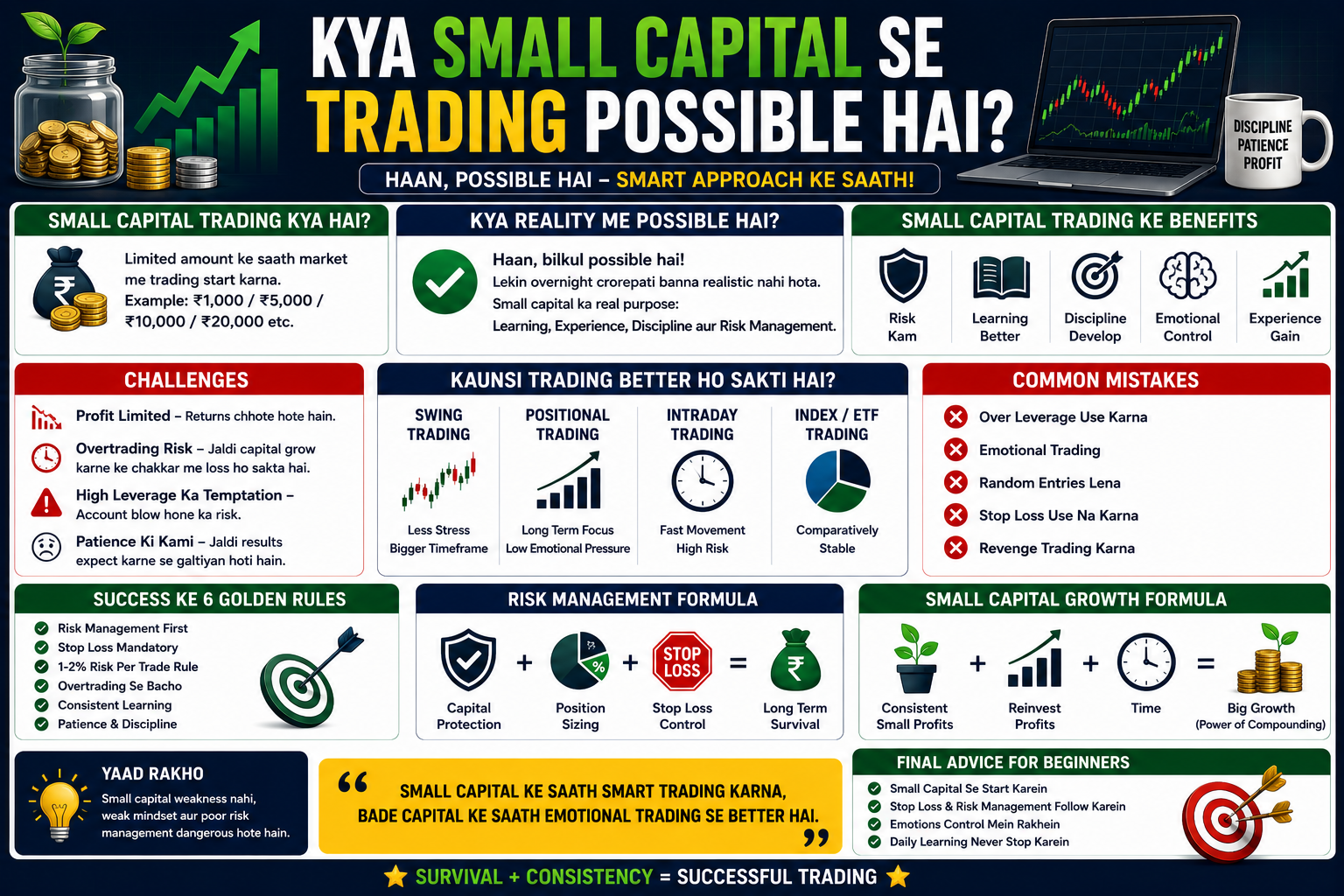 Kya Small Capital Se Trading Possible Hai? Complete Beginner Guide 2026