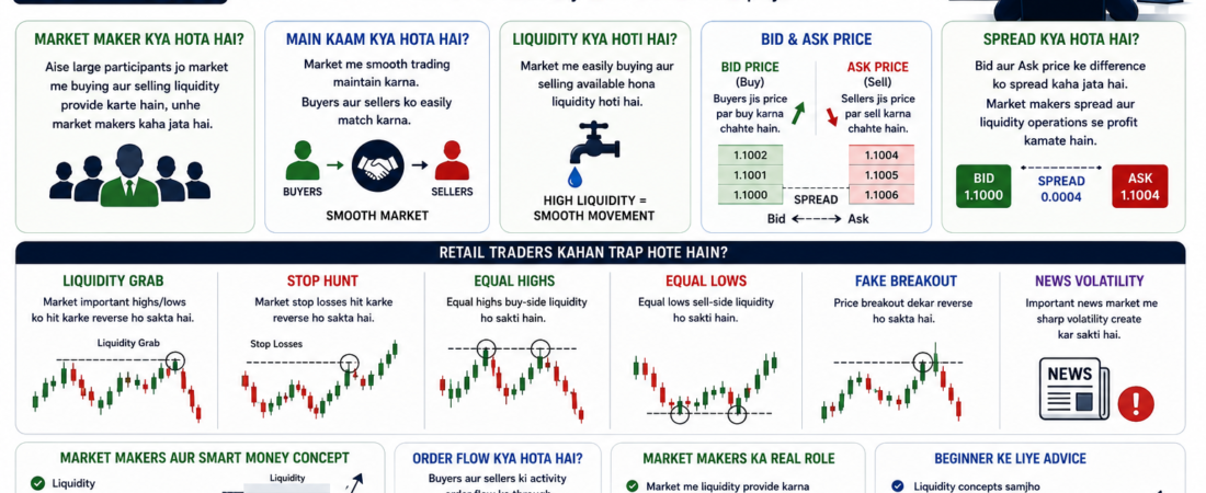 Market Makers Ka Concept Simple Language Me – Complete Beginner Guide 2026