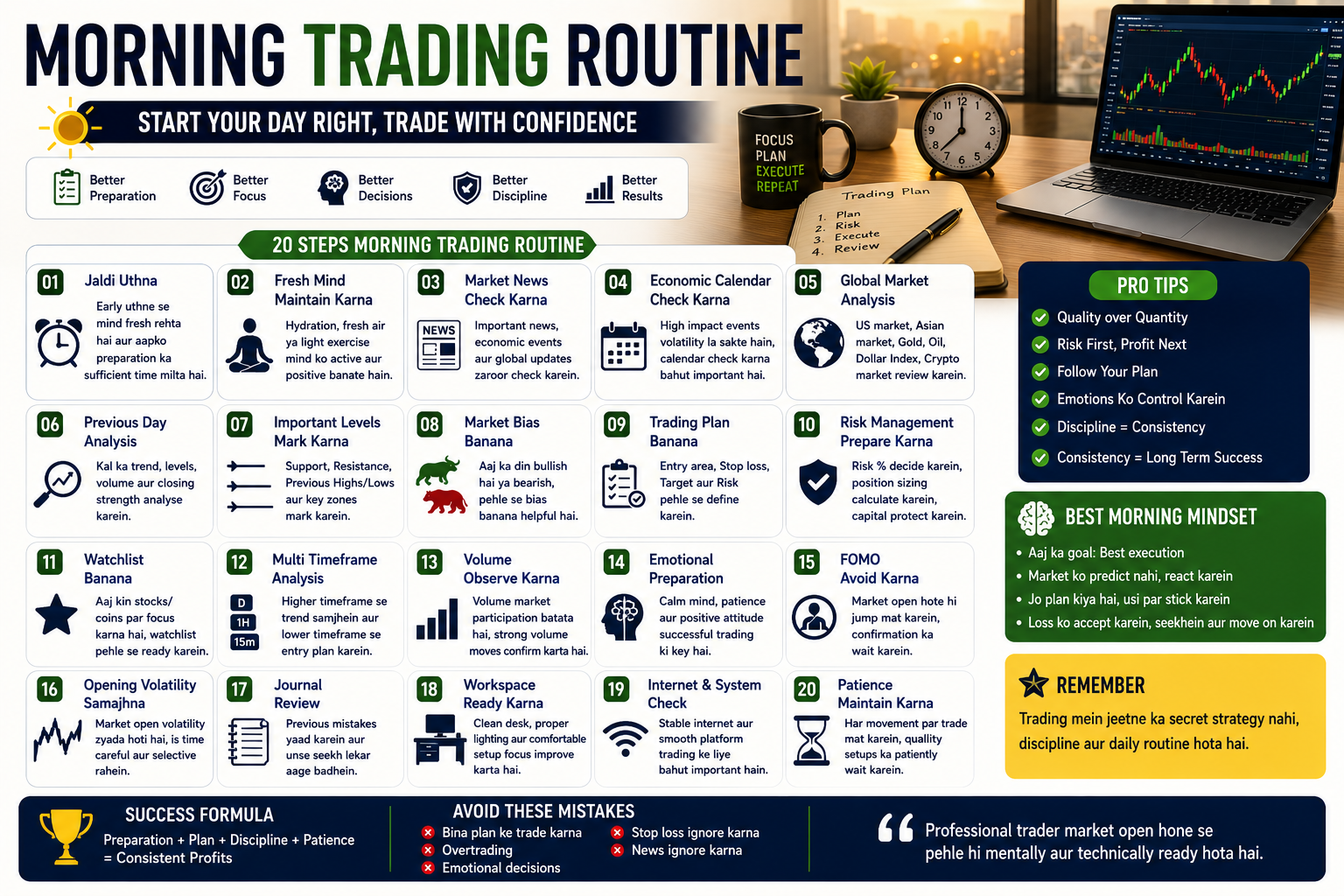 Morning Trading Routine – Complete Beginner Guide 2026