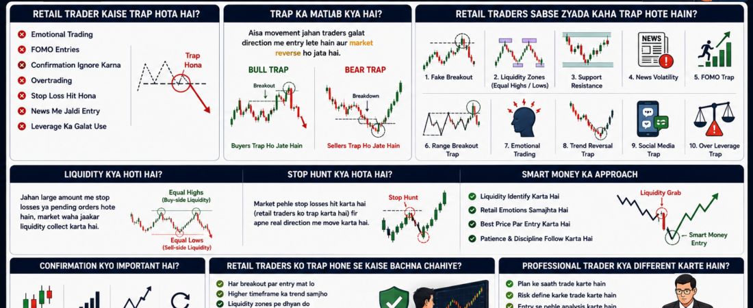 Retail Traders Ko Kaha Trap Kiya Jata Hai? Complete Beginner Guide 2026