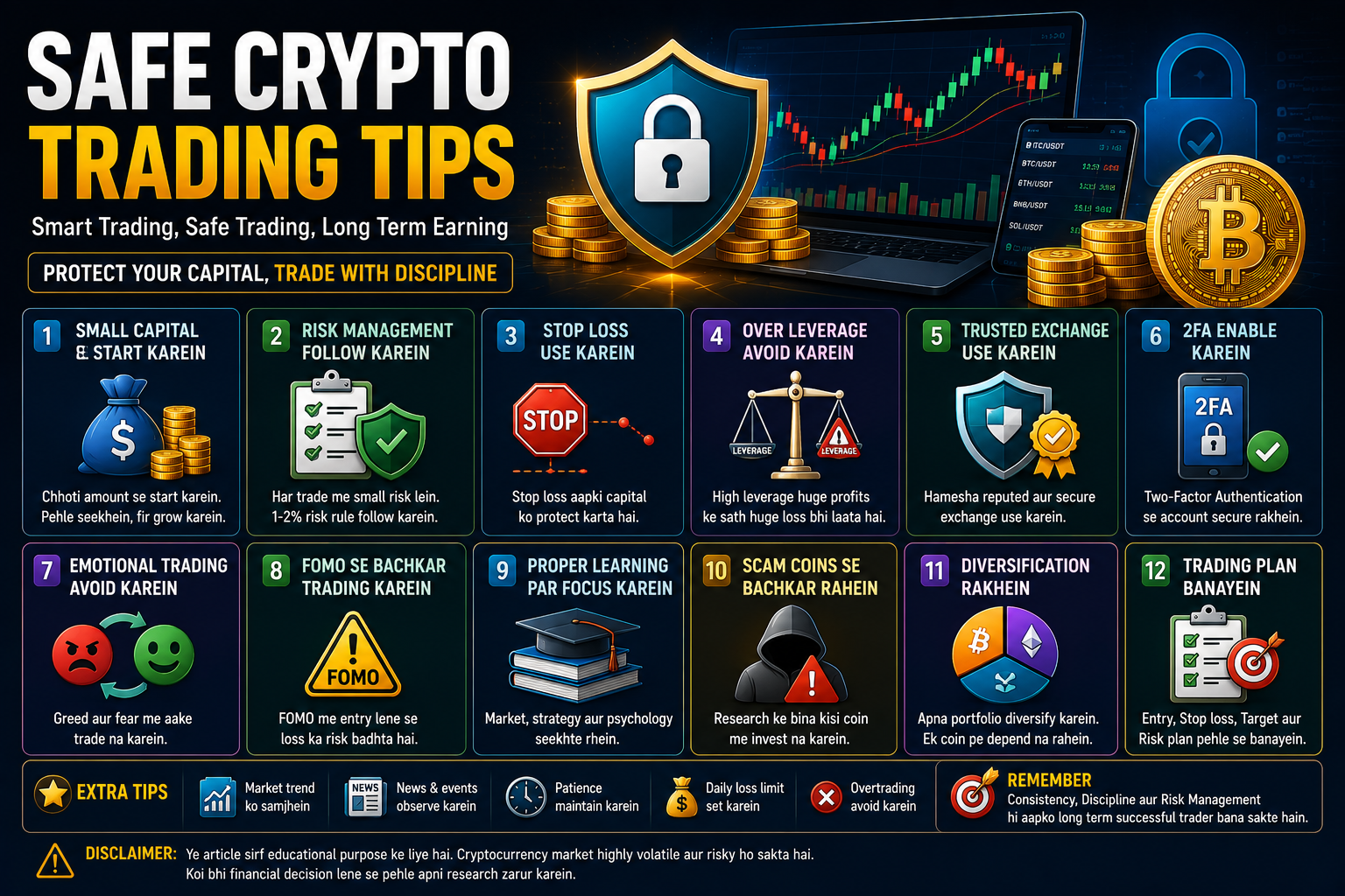 Safe Crypto Trading  – Complete Beginner Guide 2026