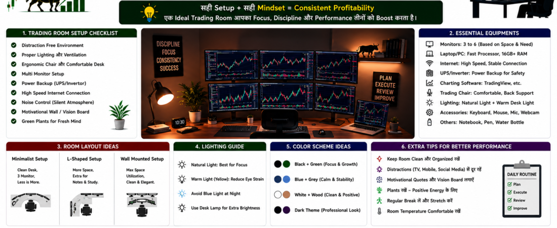 Trading Room Setup Ideas | एक Trader के लिए Ideal Workspace कैसा होना चाहिए?